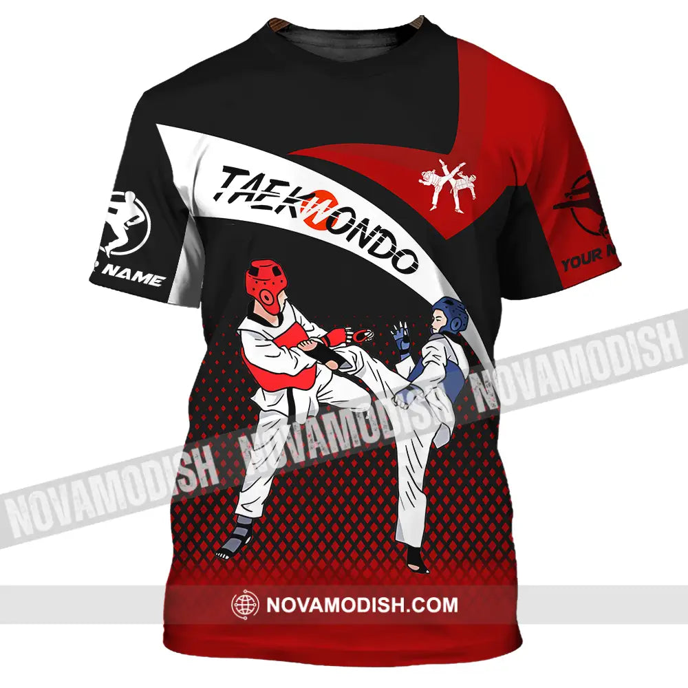 Unisex Shirt - Custom Name Shirt Taekwondo Fighters T-Shirt / S T-shirt