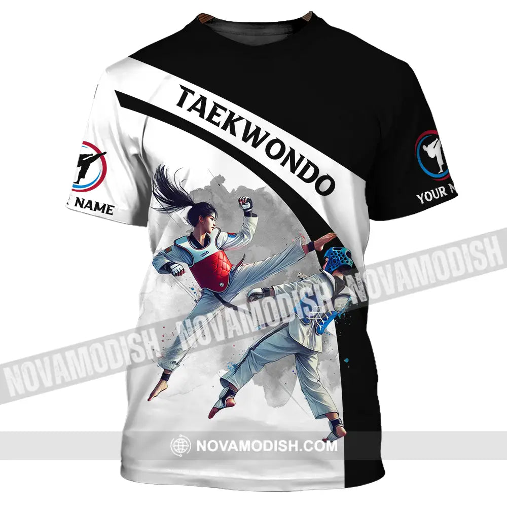 Unisex Shirt - Custom Name Taekwondo Sport Shirt T-Shirt / S T-shirt