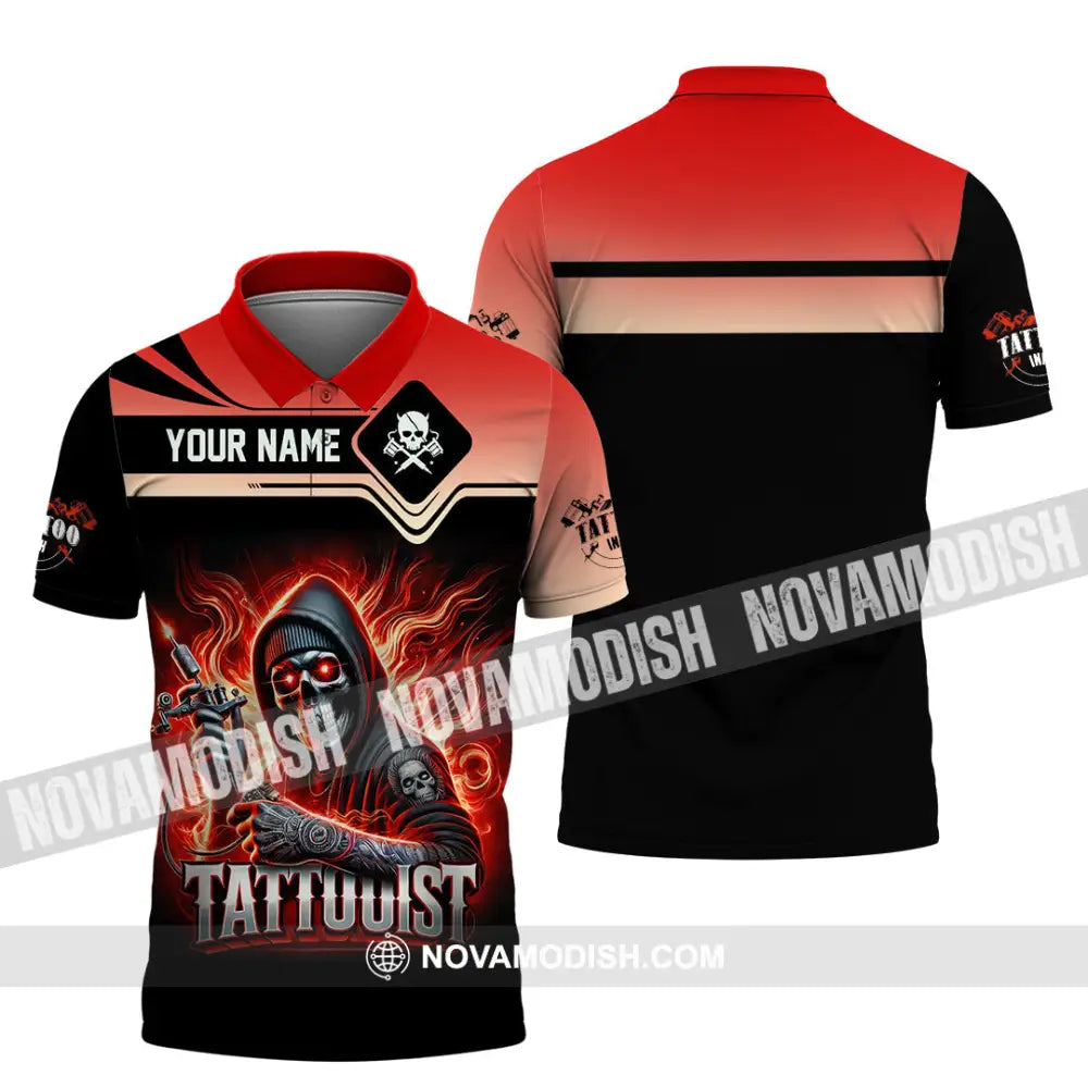 Unisex Shirt Custom Name Tattooist Christmas Gift Polo / S T-Shirt