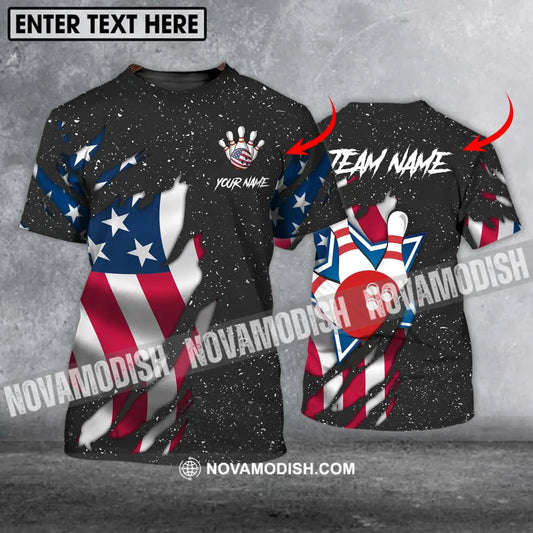 Unisex Shirt - Custom Name Shirt - Team Name Shirt American Bowling T-shirt