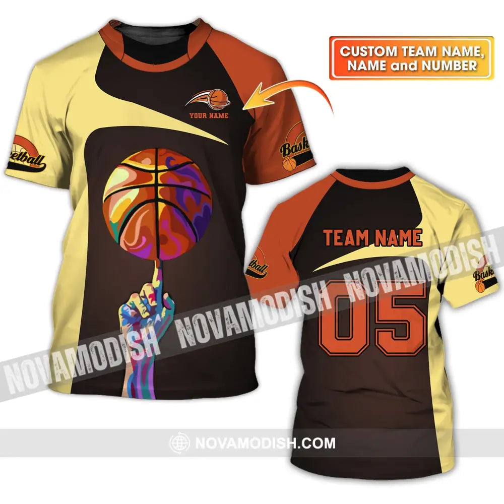 Unisex Shirt - Custom Name Team Name And Number T-Shirt - Basketball Shirt - Basketball Clothing T-shirt