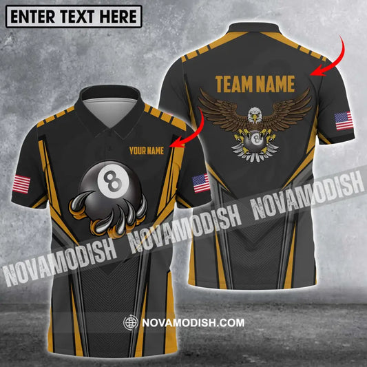 Unisex Shirt - Custom Name Shirt - Team Name Shirt Billiard Eagle Ball T-shirt