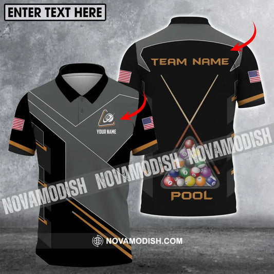 Unisex Shirt - Custom Name Shirt - Team Name Shirt Billiard Pool T-shirt