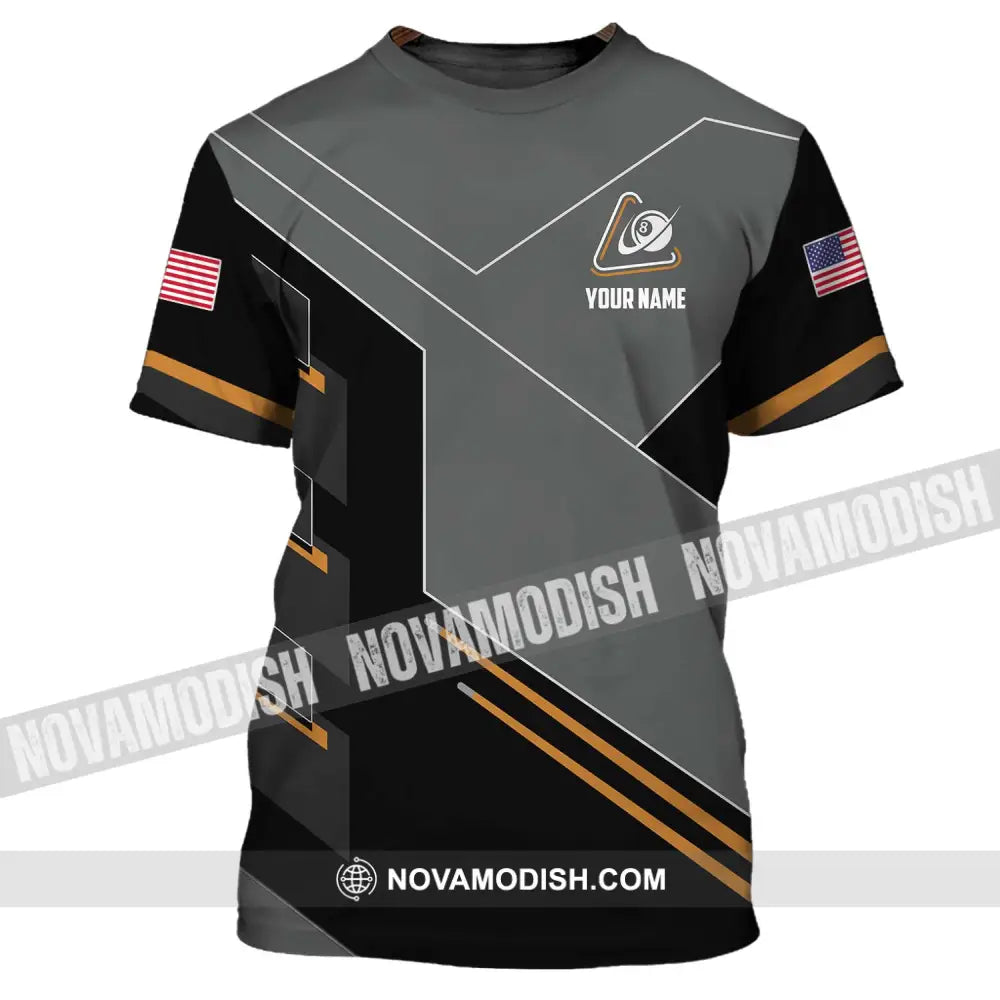 Unisex Shirt - Custom Name Shirt - Team Name Shirt Billiard Pool T-Shirt / S T-shirt