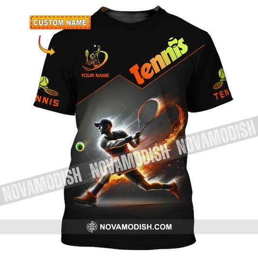Unisex Shirt Custom Name Tennis Christmas Gift T-Shirt