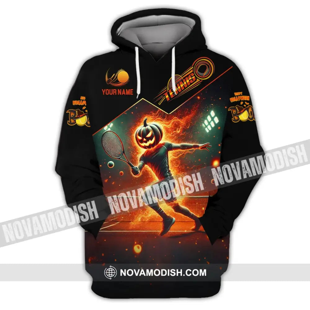 Unisex Shirt - Custom Name Tennis Halloween Hoodie / S T-Shirt
