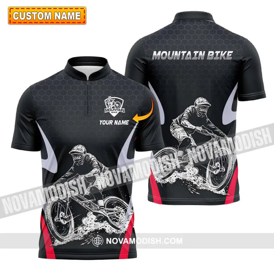 Unisex Shirt - Custom Name The Mountain Bike Player Sport Shirt T-shirt