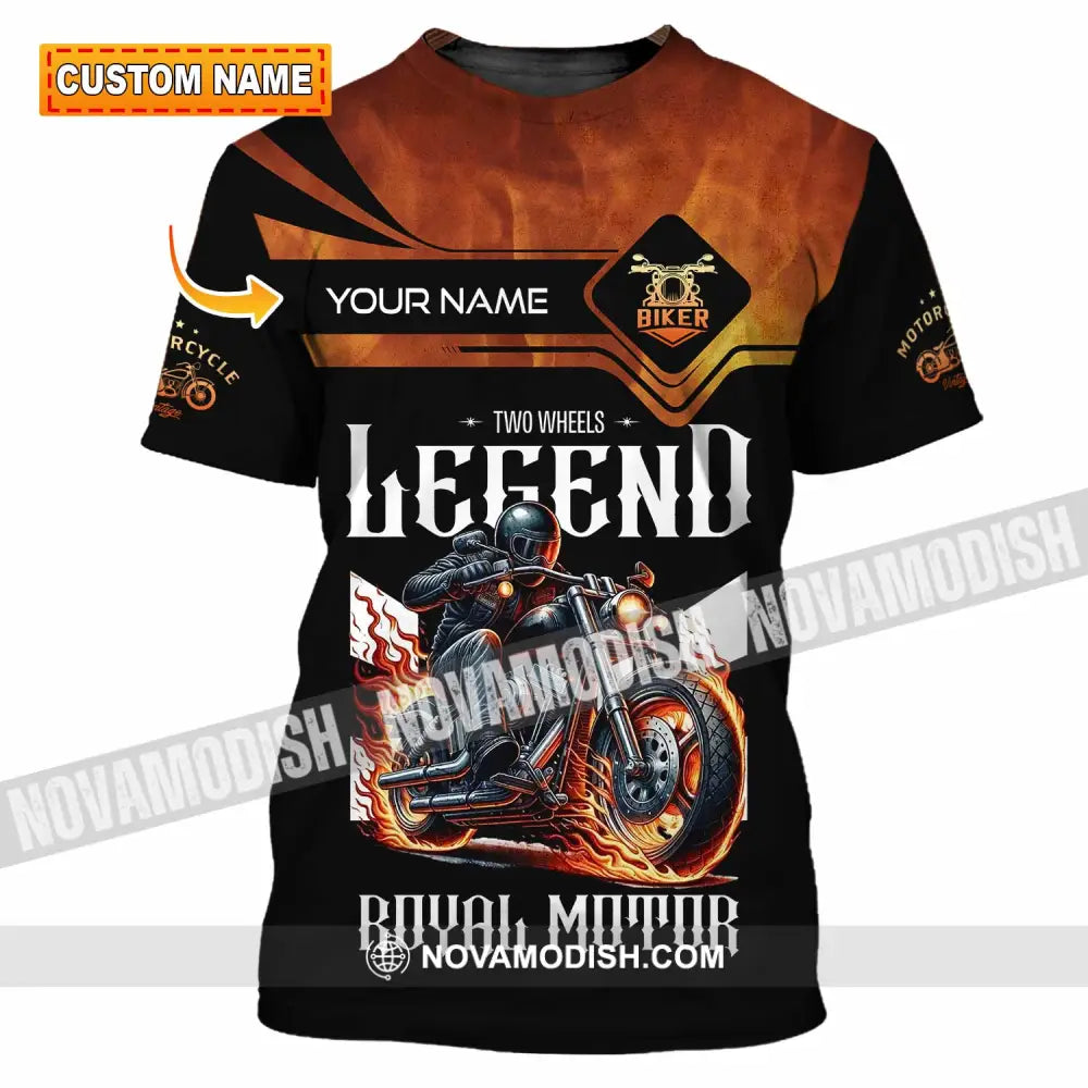 Unisex Shirt Custom Name Vintage Motorbike Love T-Shirt T-Shirt