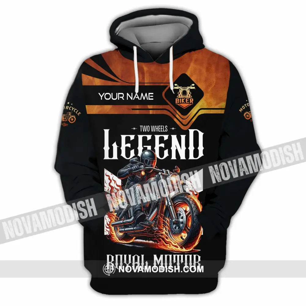 Unisex Shirt Custom Name Vintage Motorbike Love T-Shirt Hoodie / S T-Shirt