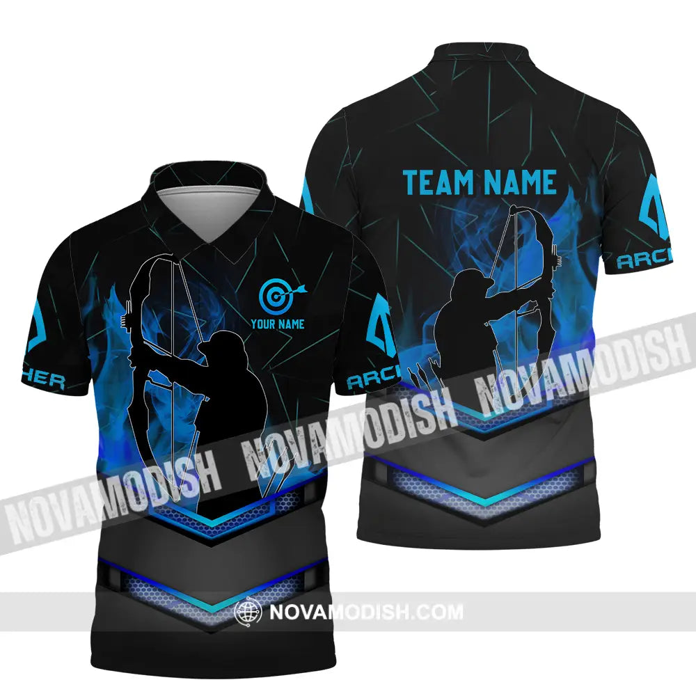 Unisex Shirt - Custom Names Archery Shirt Combat Polo Shirt / S T-shirt