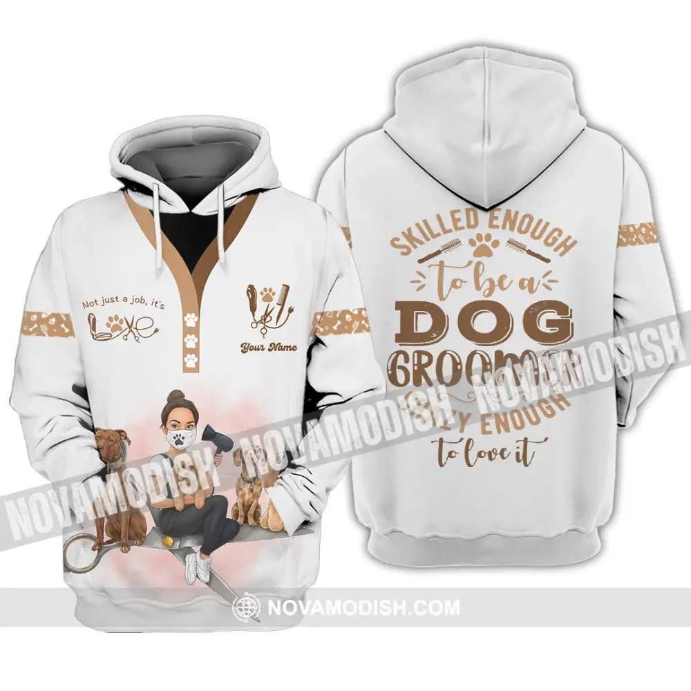 Unisex Shirt - Custom Not Just A Job It’s Love Groomer Shirt Hoodie / S T-shirt