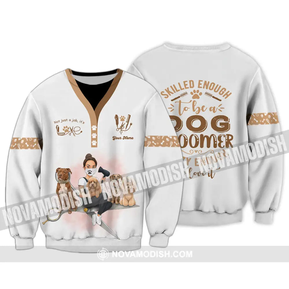 Unisex Shirt - Custom Not Just A Job It’s Love Groomer Shirt Long Sleeve / S T-shirt