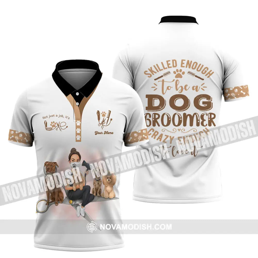 Unisex Shirt - Custom Not Just A Job It’s Love Groomer Shirt Polo Shirt / S T-shirt