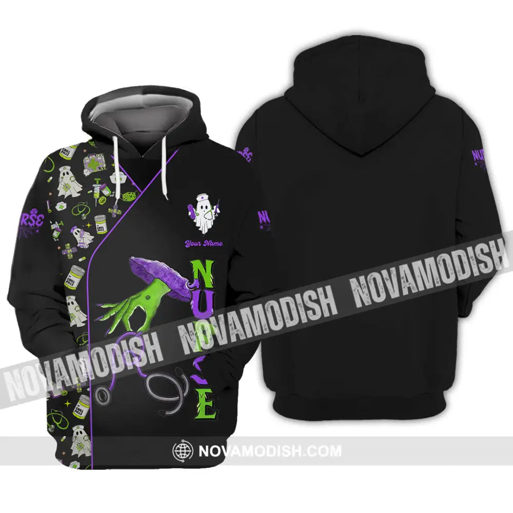 Unisex Shirt - Custom Nurse Halloween Shirt Hoodie / S T-shirt