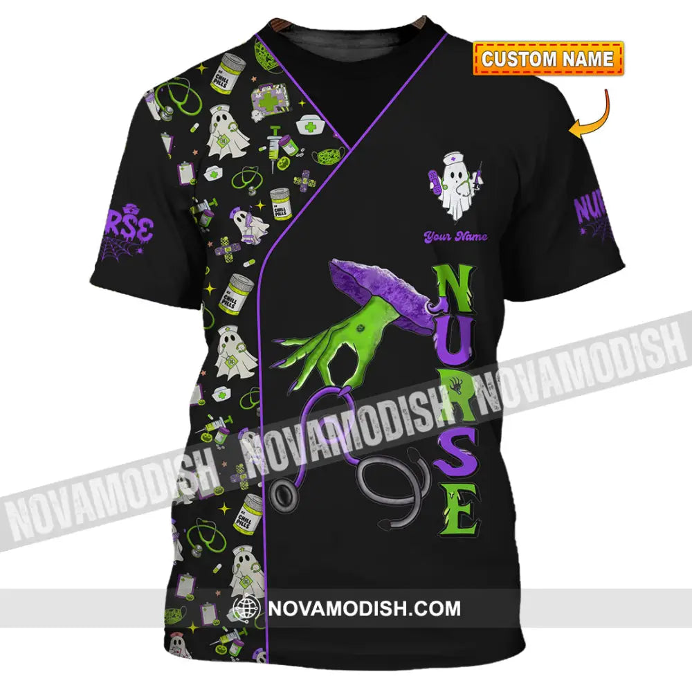 Unisex Shirt - Custom Nurse Halloween Shirt T-shirt