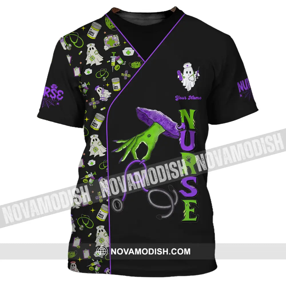 Unisex Shirt - Custom Nurse Halloween Shirt T-Shirt / S T-shirt