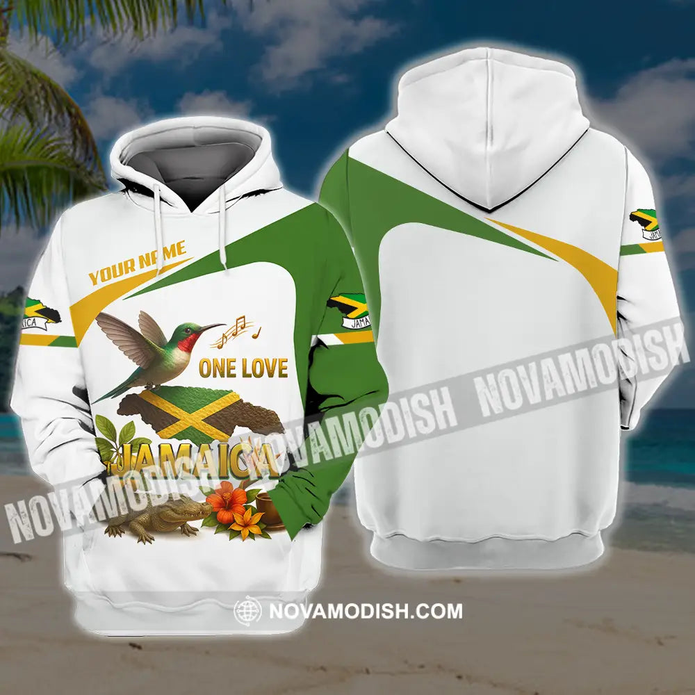Unisex Shirt - Custom One Love Jamaica Shirt Hoodie / S T-shirt