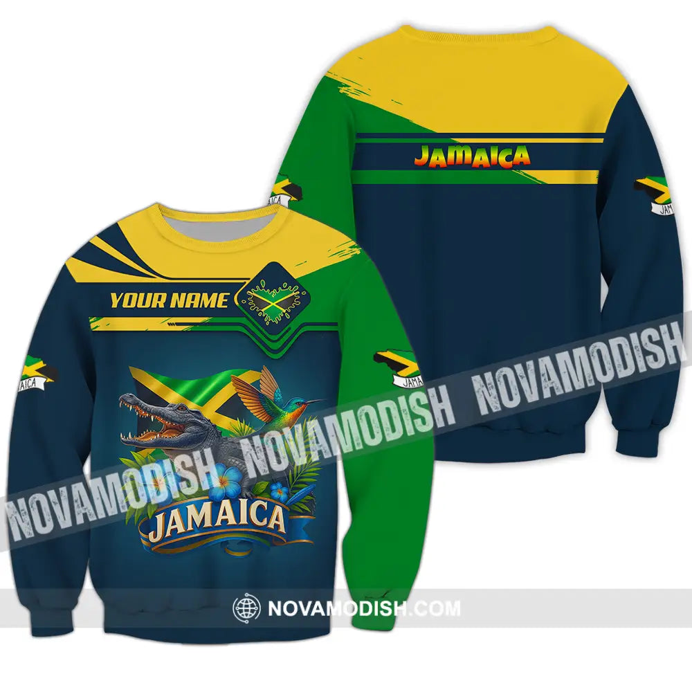 Unisex Shirt - Custom One Love Jamaica Shirt Long Sleeve / S T-shirt