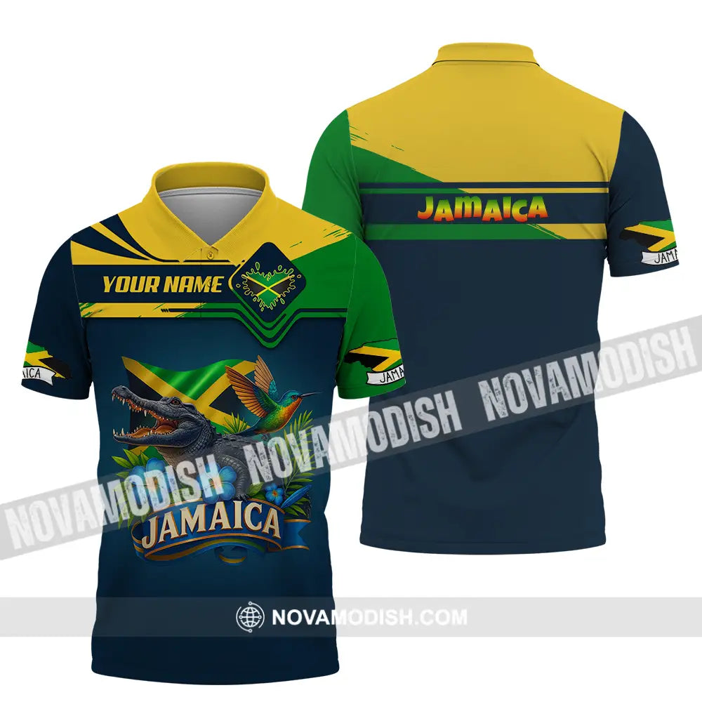 Unisex Shirt - Custom One Love Jamaica Shirt Polo Shirt / S T-shirt