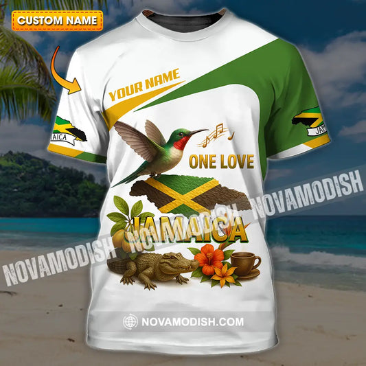 Unisex Shirt - Custom One Love Jamaica Shirt T-shirt