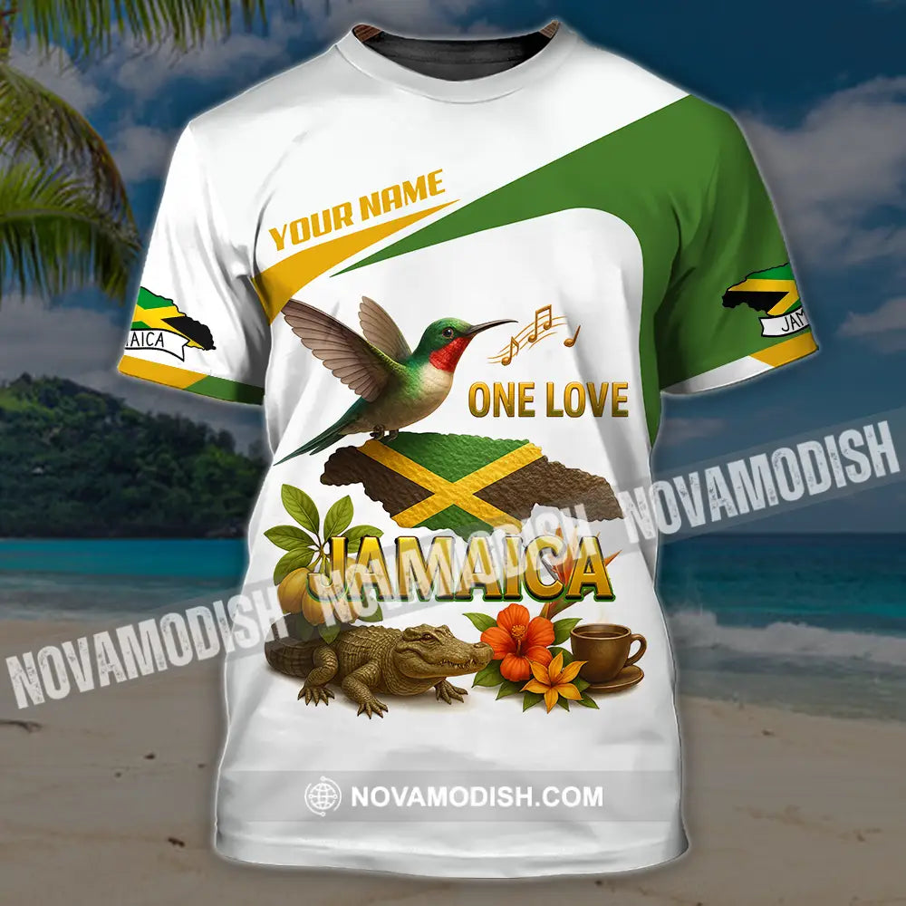 Unisex Shirt - Custom One Love Jamaica Shirt T-Shirt / S T-shirt
