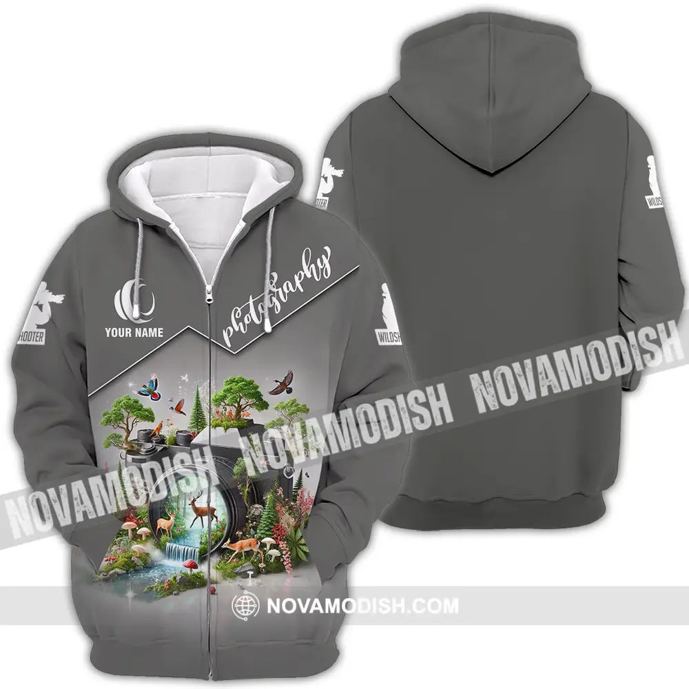 Unisex Shirt - Custom Photography Lover Shirt Zipper Hoodie / S T-shirt