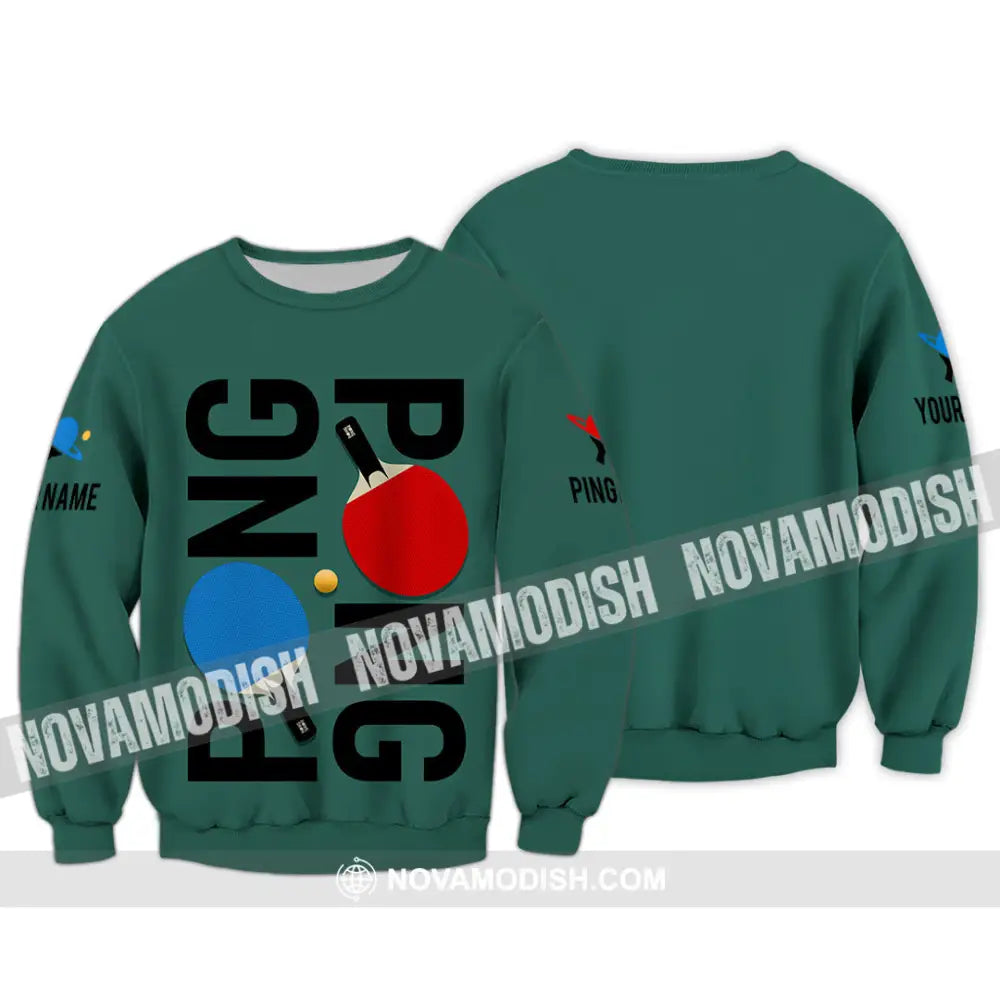 Unisex Shirt - Custom Ping Pong Shirt Long Sleeve / S T-shirt