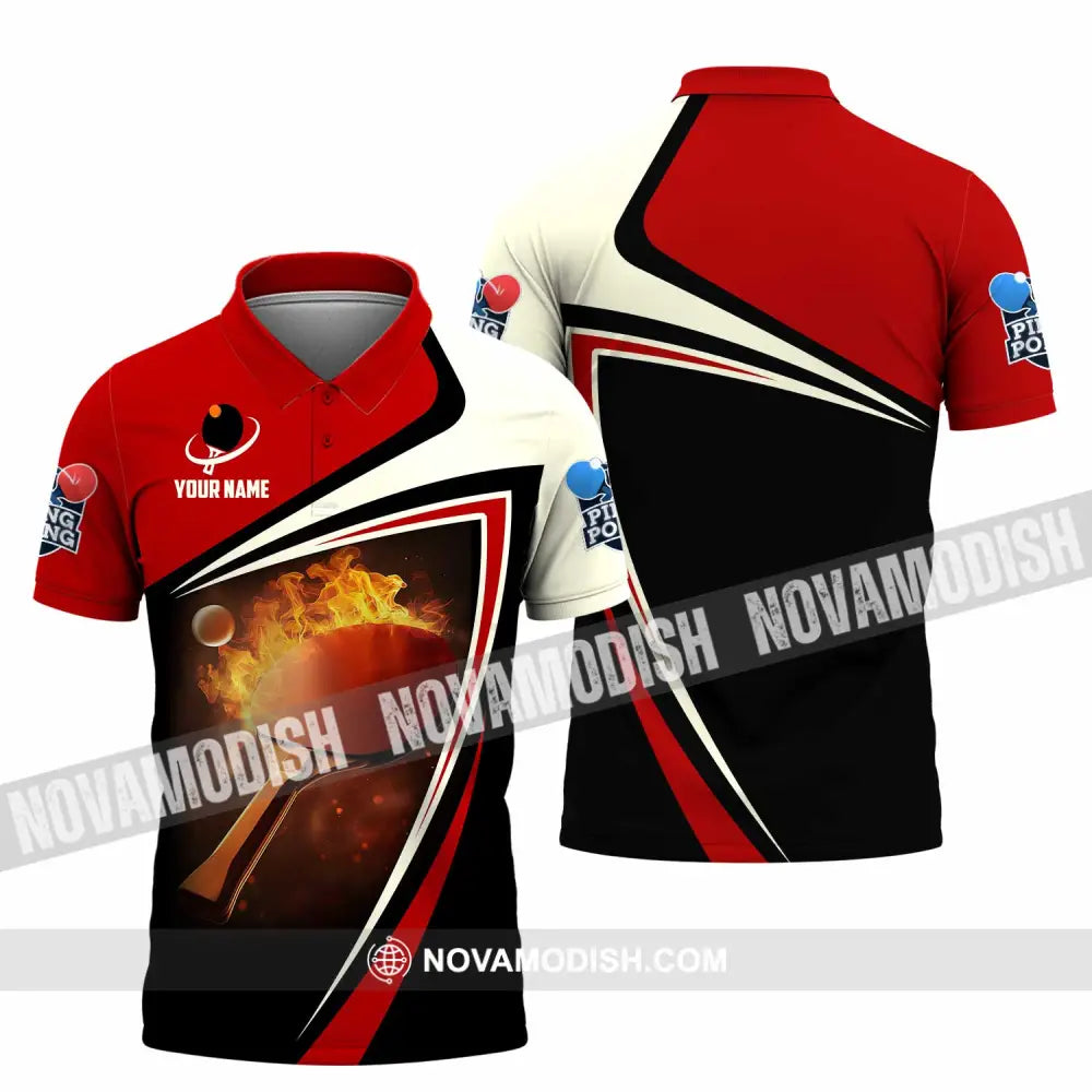 Unisex Shirt - Custom Ping Pong Lover Shirt Polo Shirt / S T-shirt