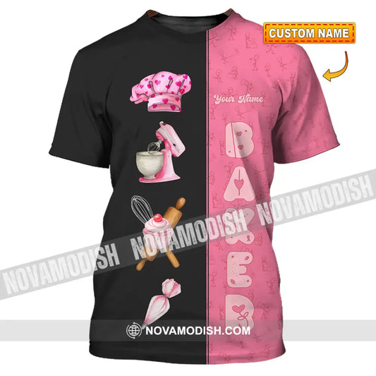 Unisex Shirt - Custom Pink Baker Shirt T-shirt