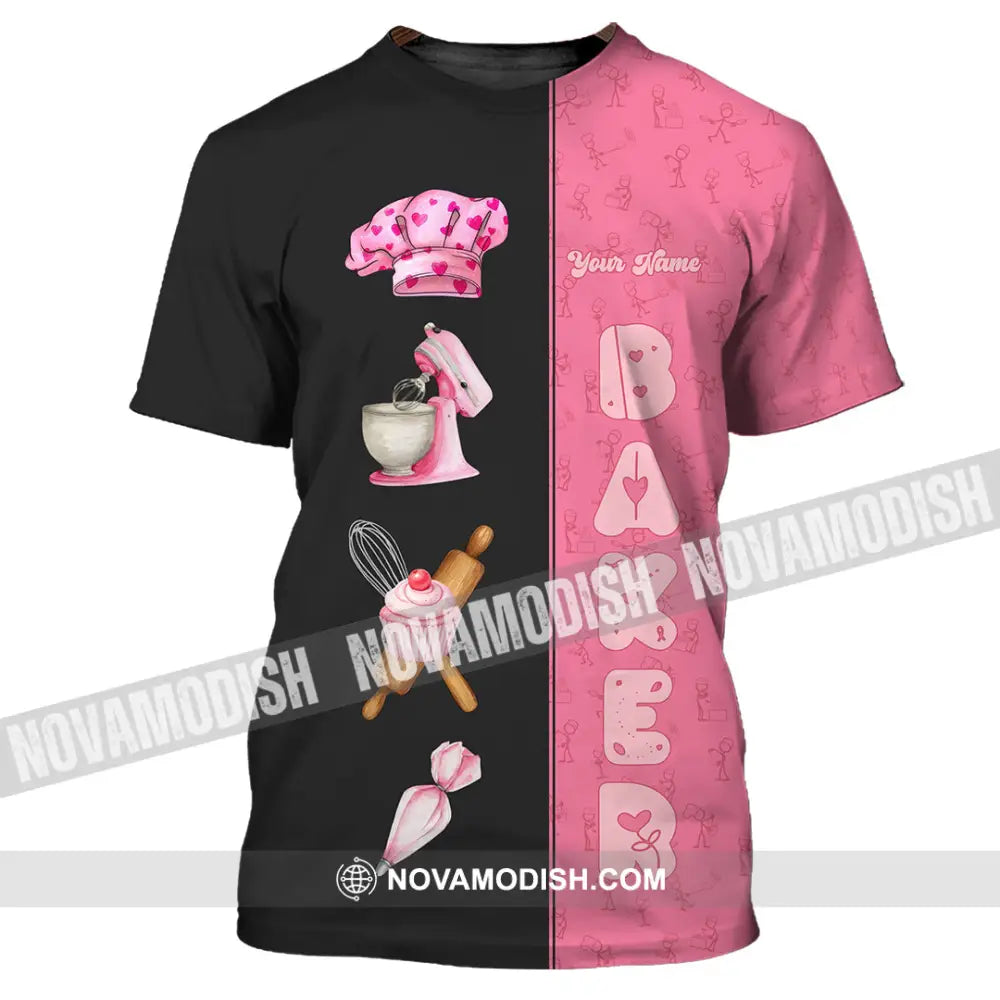 Unisex Shirt - Custom Pink Baker Shirt T-Shirt / S T-shirt
