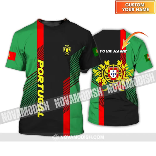 Unisex Shirt - Custom Portugal Name Shirt Portugal Logo Shirt - Custom Name T-shirt