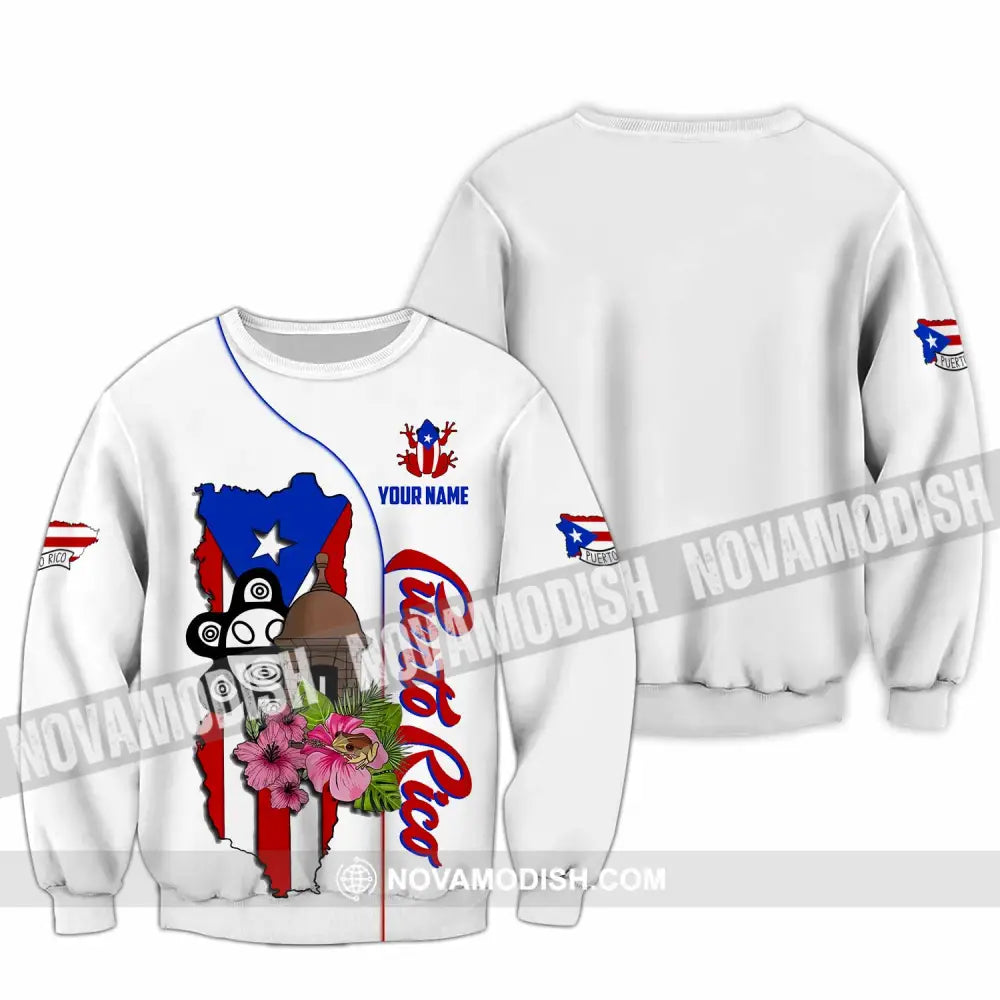 Unisex Shirt - Custom Puerto Rico Shirt Long Sleeve / S T-shirt