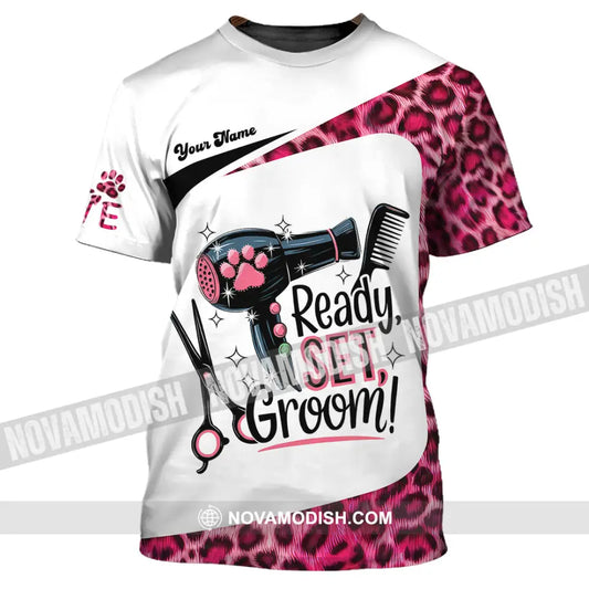 Unisex Shirt - Custom Ready Set Groomer Shirt T-Shirt / S T-shirt