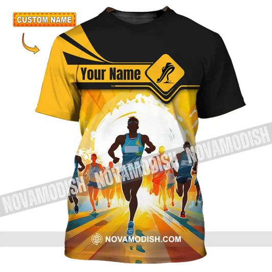 Unisex Shirt - Custom Ready To Run Love Marathon Running Shirt T-shirt