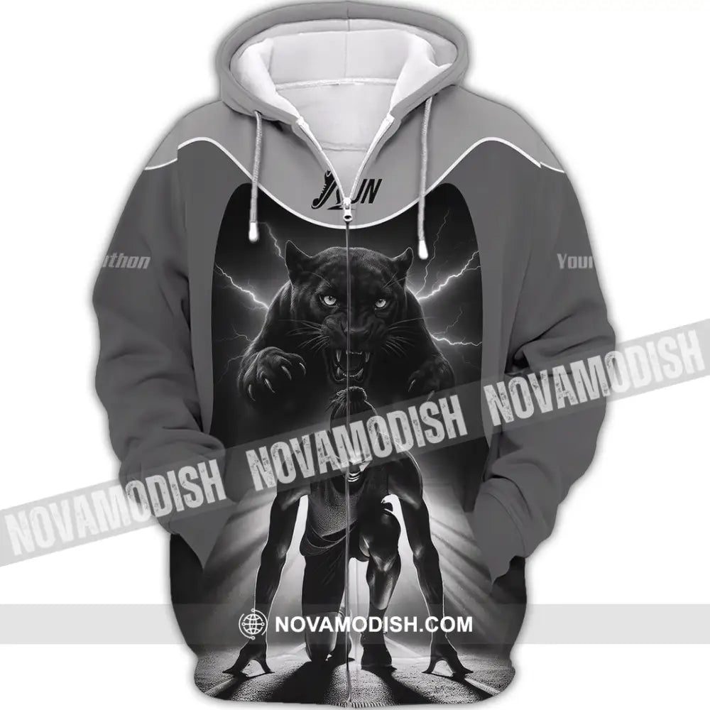 Unisex Shirt - Custom Ready To Run Love Running Shirt Zipper Hoodie / S T-shirt