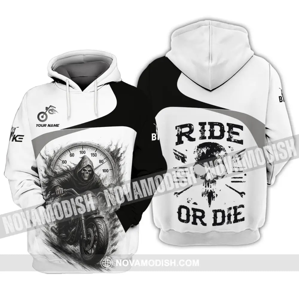 Unisex Shirt - Custom Ride Or Die Rider Shirt Hoodie / S T-shirt