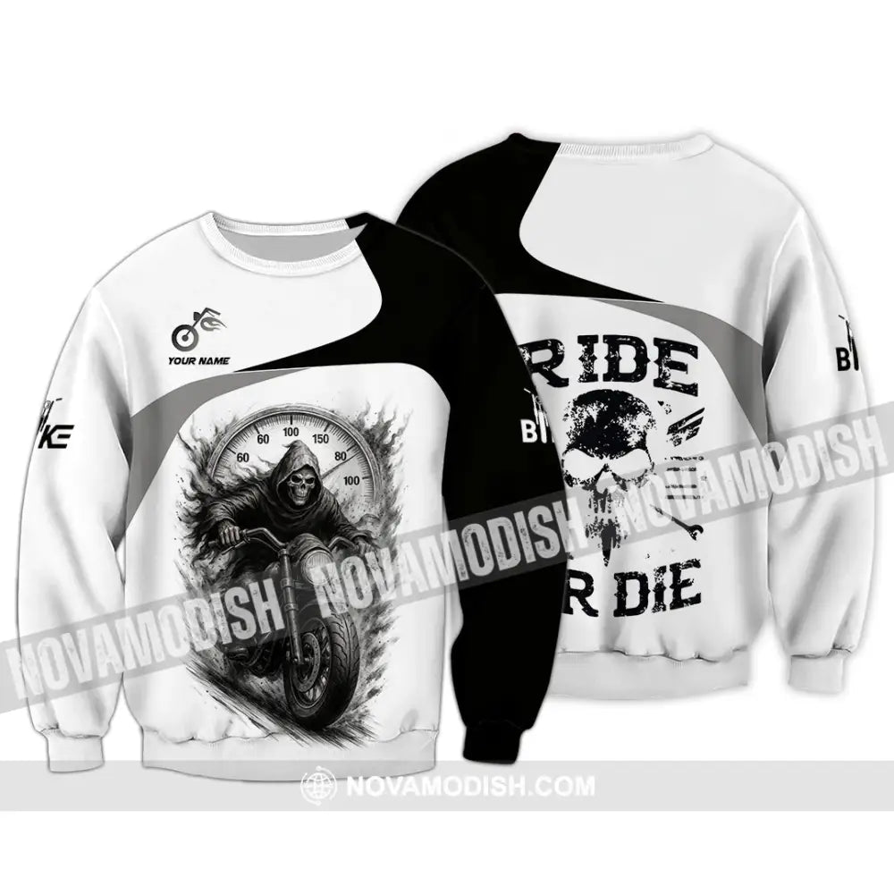 Unisex Shirt - Custom Ride Or Die Rider Shirt Long Sleeve / S T-shirt