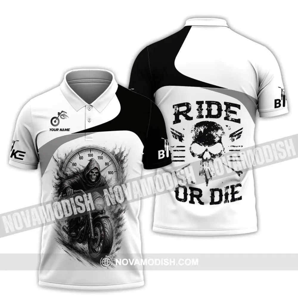 Unisex Shirt - Custom Ride Or Die Rider Shirt Polo Shirt / S T-shirt