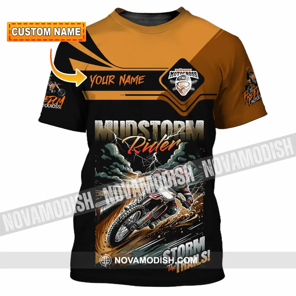 Unisex Shirt - Custom Rider Storm The Trails Sport Shirt T-shirt