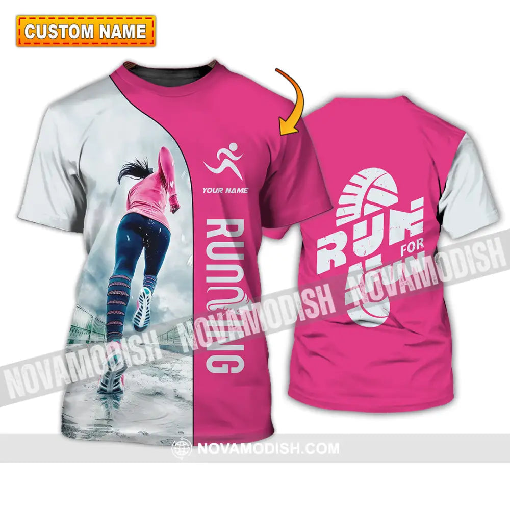 Unisex Shirt - Custom Run For Fun Running Lover Sport Shirt T-shirt