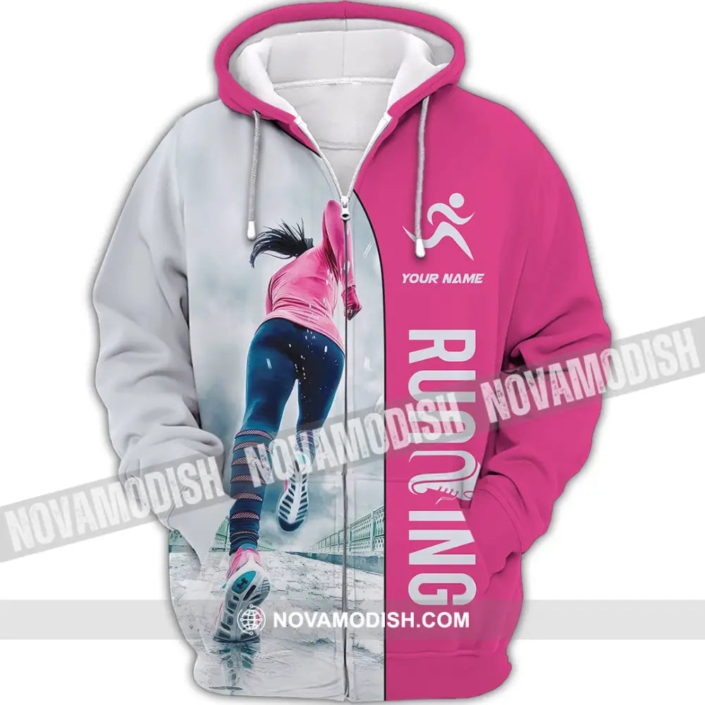 Unisex Shirt - Custom Run For Fun Running Lover Sport Shirt Zipper Hoodie / S T-shirt