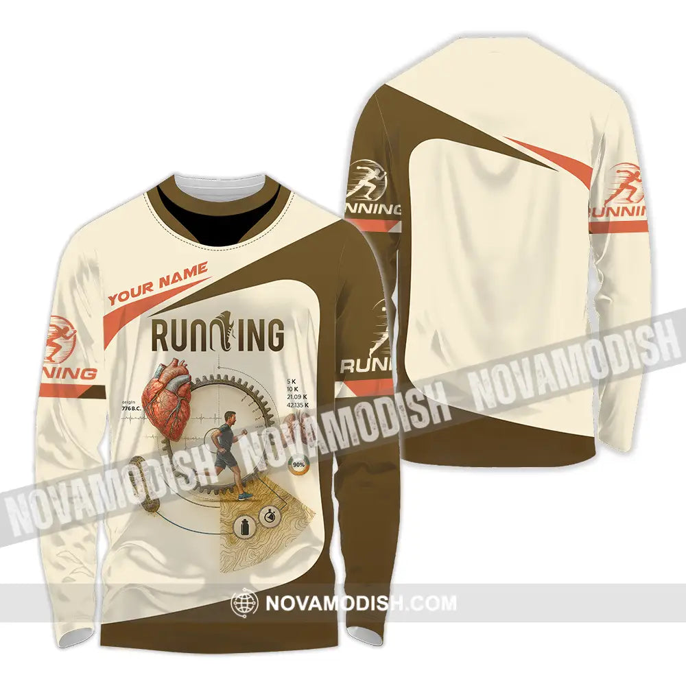 Unisex Shirt - Custom Run For Health Running Lover Shirt Long Sleeve Shirt / S T-shirt