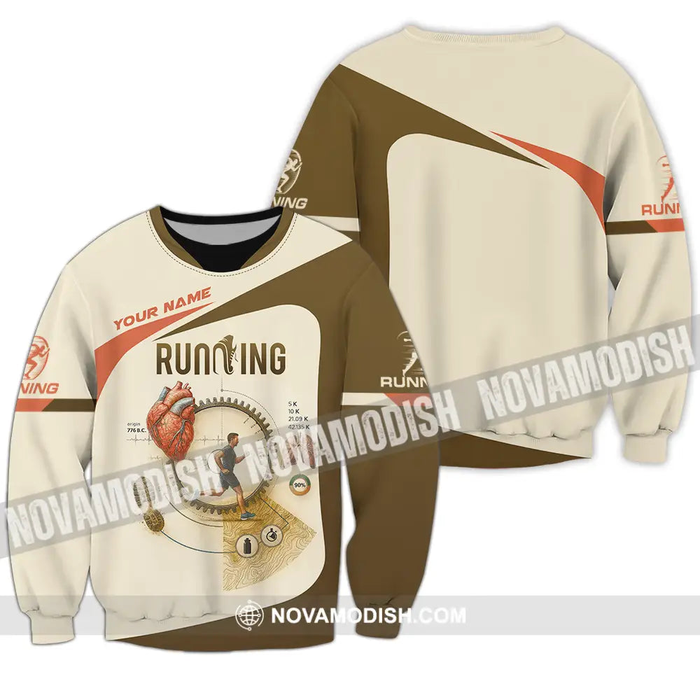 Unisex Shirt - Custom Run For Health Running Lover Shirt Long Sleeve / S T-shirt