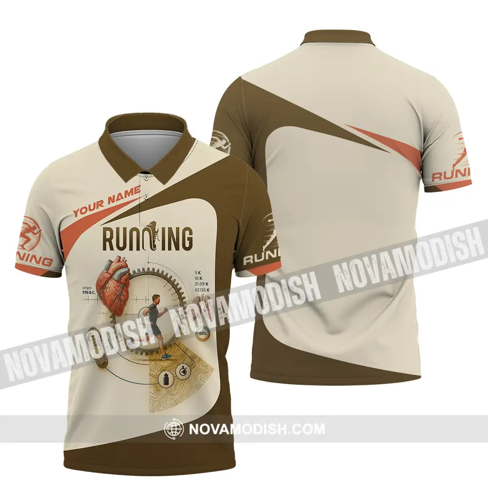 Unisex Shirt - Custom Run For Health Running Lover Shirt Polo Shirt / S T-shirt