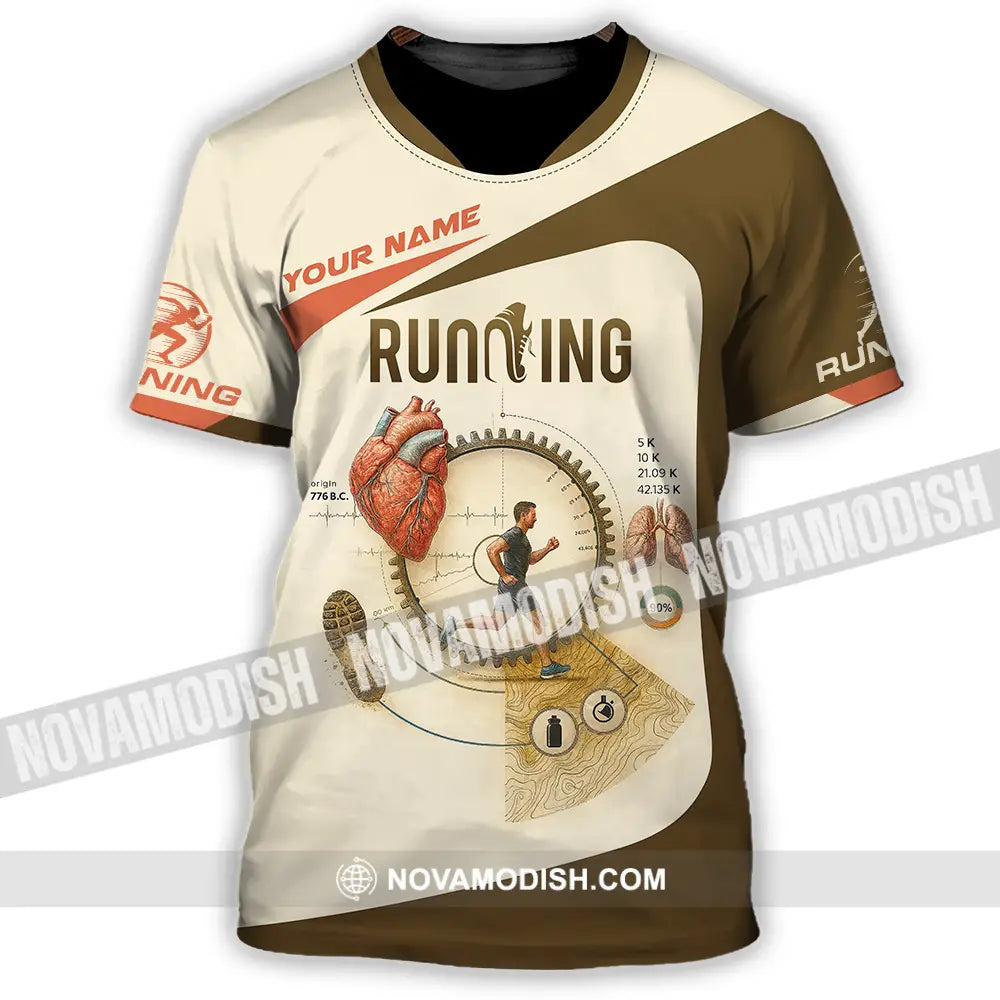 Unisex Shirt - Custom Run For Health Running Lover Shirt T-Shirt / S T-shirt