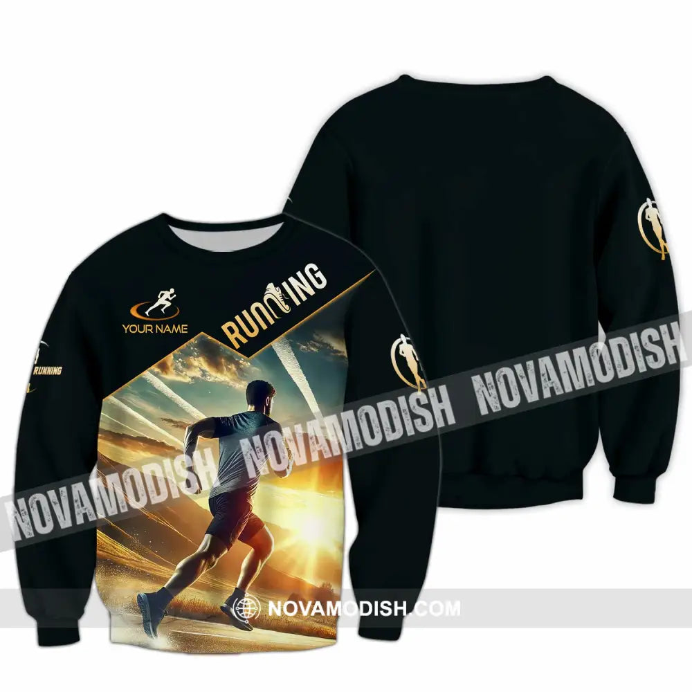 Unisex Shirt - Custom Running Shirt Long Sleeve / S T-shirt