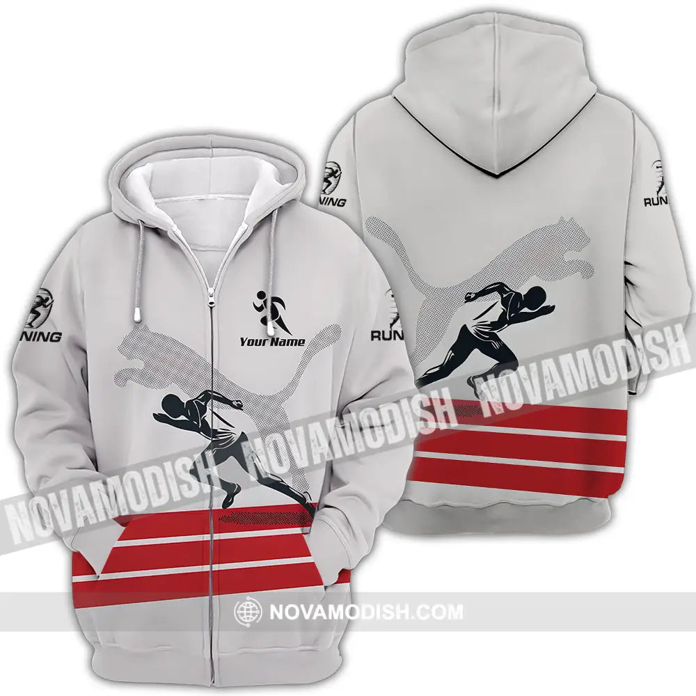 Unisex Shirt - Custom Running Lover Sport Shirt Zipper Hoodie / S T-shirt