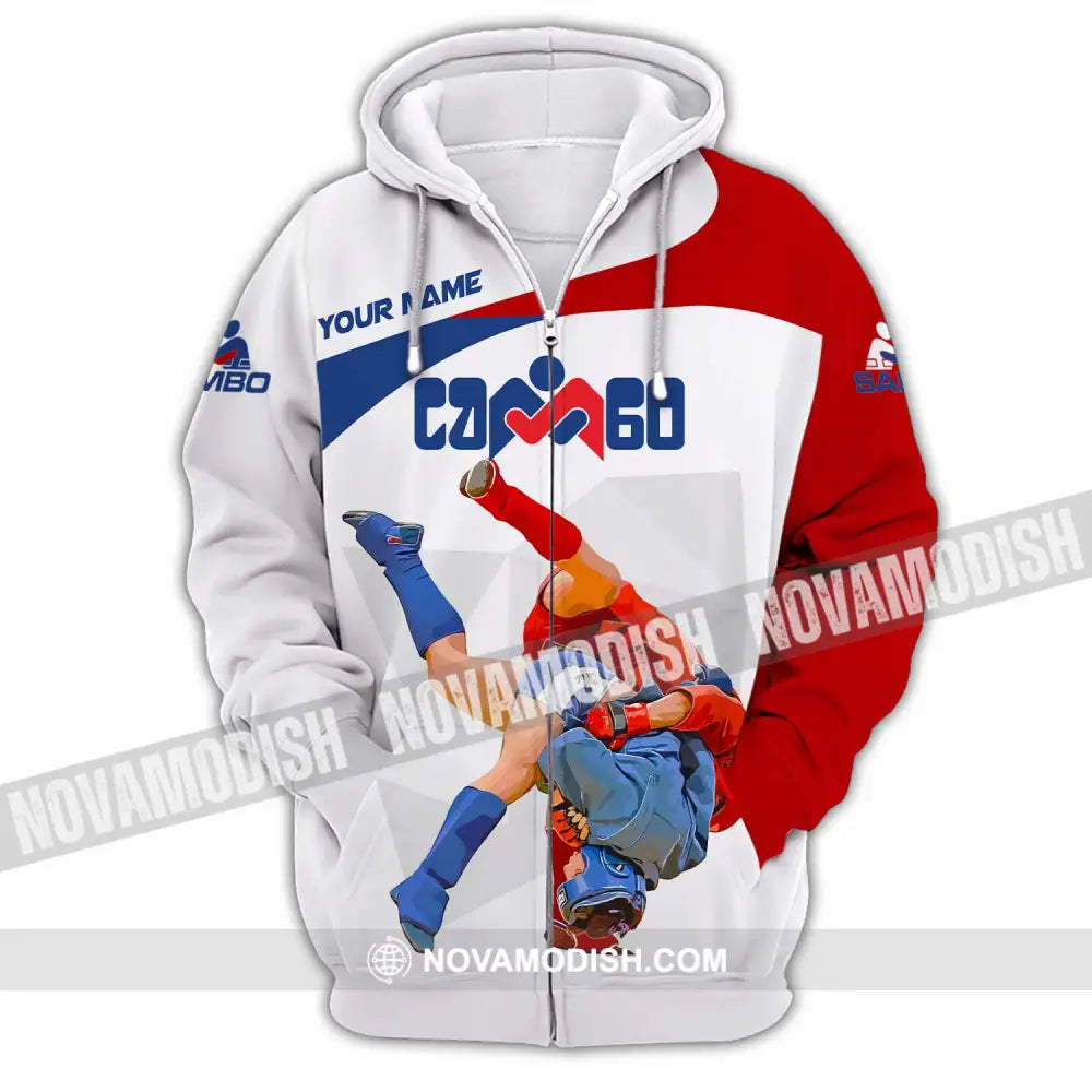 Unisex Shirt - Custom Sambo Shirt Zipper Hoodie / S T-shirt