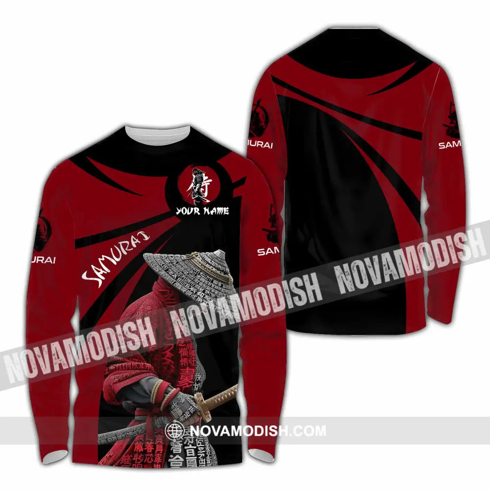Unisex Shirt - Custom Samurai Design Shirt Long Sleeve Shirt / S T-shirt