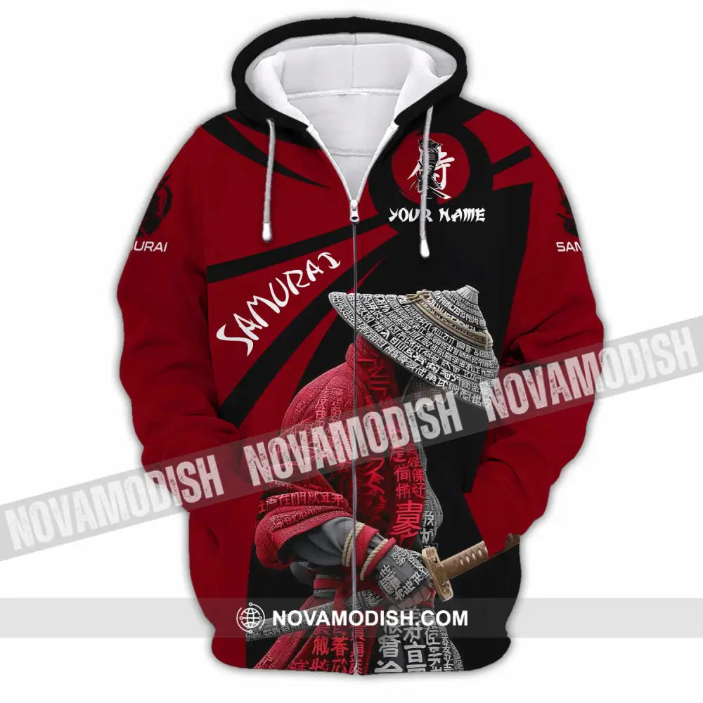 Unisex Shirt - Custom Samurai Design Shirt Zipper Hoodie / S T-shirt